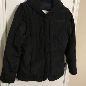 JONES NEW YORK WINTER JACKET AND VEST 2 IN 1